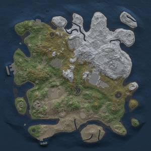 Thumbnail Rust Map: Procedural Map, Size: 3500, Seed: 251712852, 16 Monuments