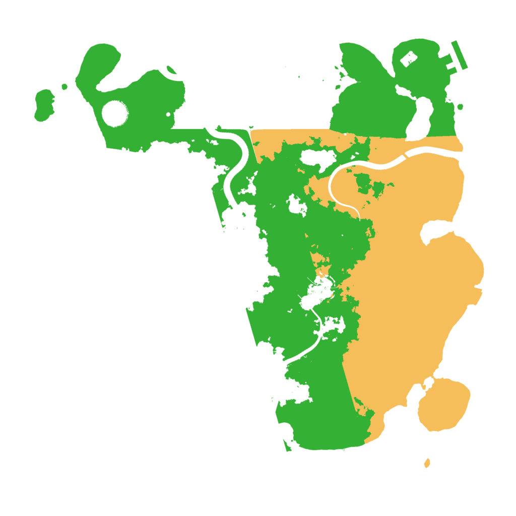 Biome Rust Map: Procedural Map, Size: 3500, Seed: 20240401