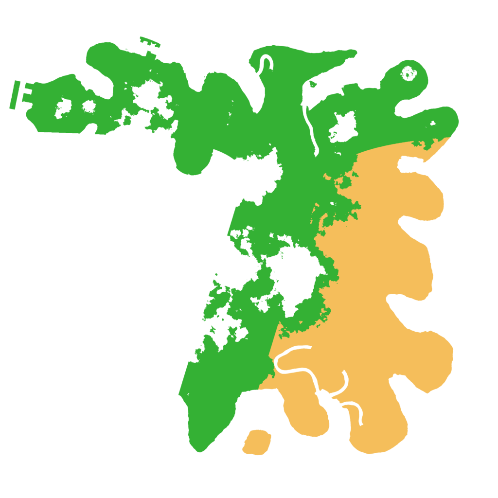 Biome Rust Map: Procedural Map, Size: 3500, Seed: 2144329488