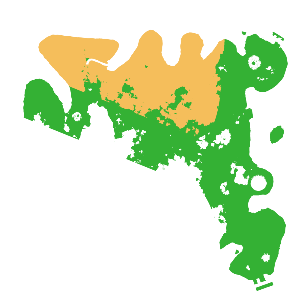 Biome Rust Map: Procedural Map, Size: 3500, Seed: 80016378