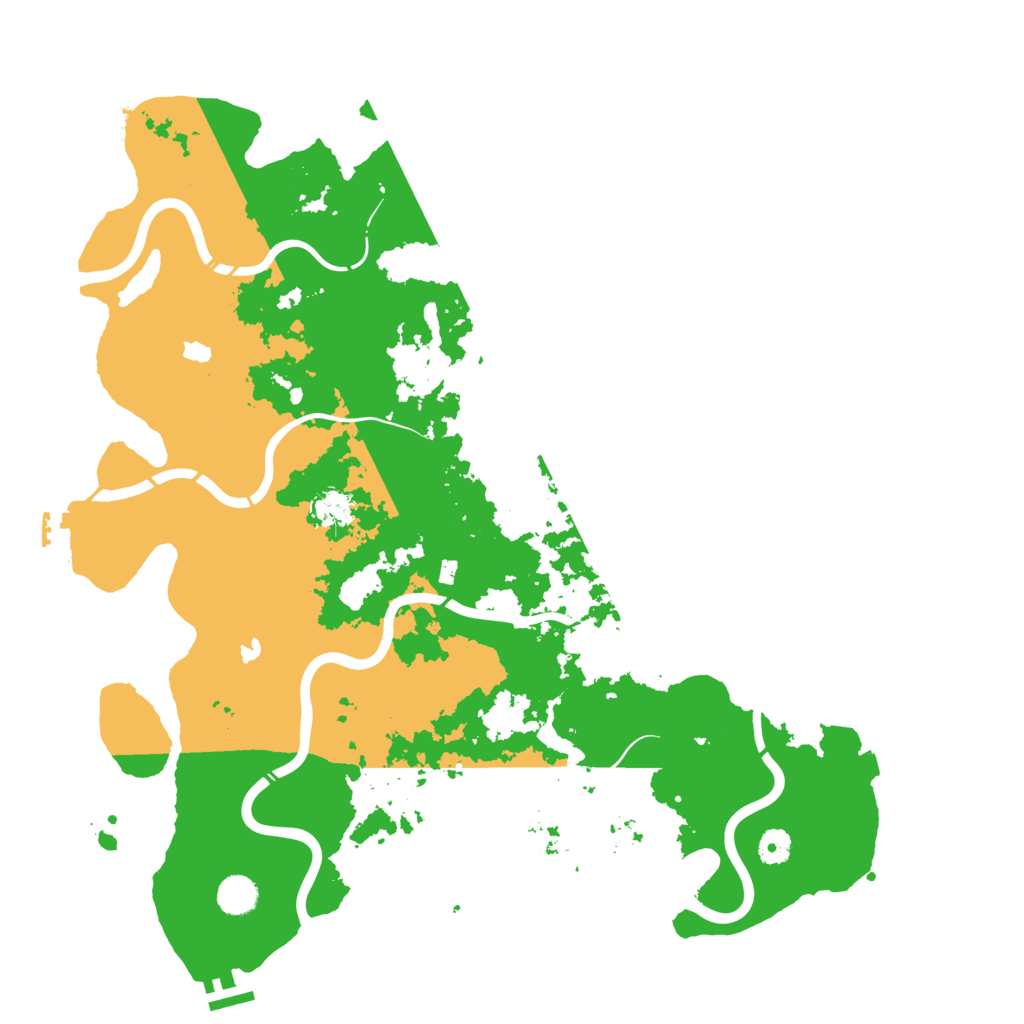 Biome Rust Map: Procedural Map, Size: 4500, Seed: 458359023