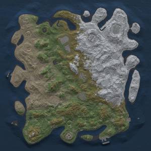 Thumbnail Rust Map: Procedural Map, Size: 4500, Seed: 458359023, 19 Monuments