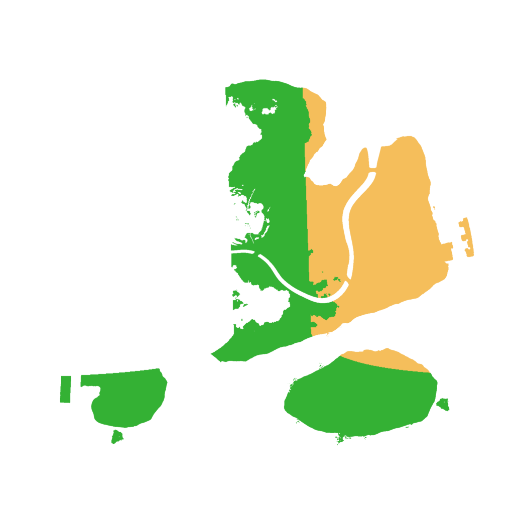 Biome Rust Map: Procedural Map, Size: 2000, Seed: 665441177