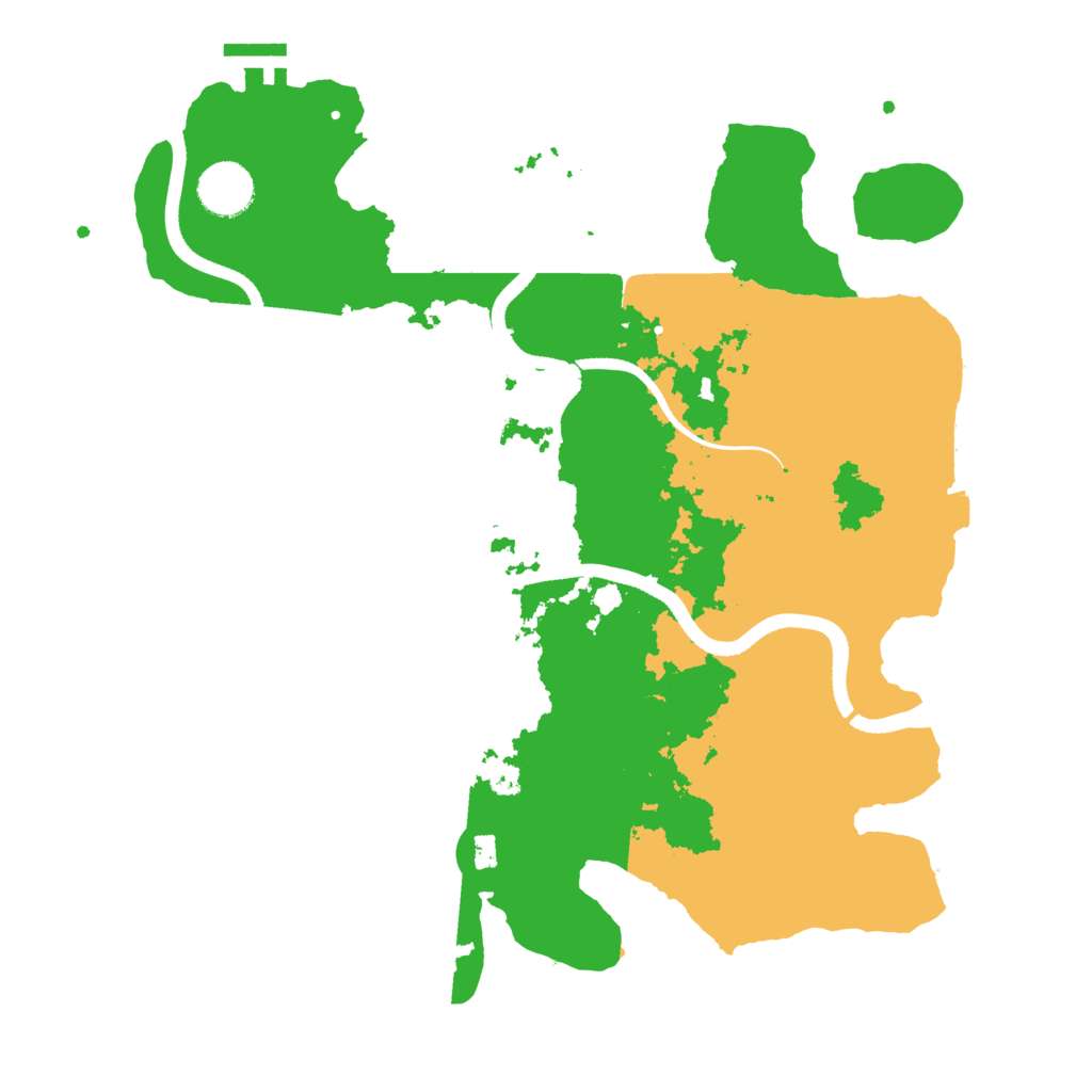 Biome Rust Map: Procedural Map, Size: 3500, Seed: 717397620
