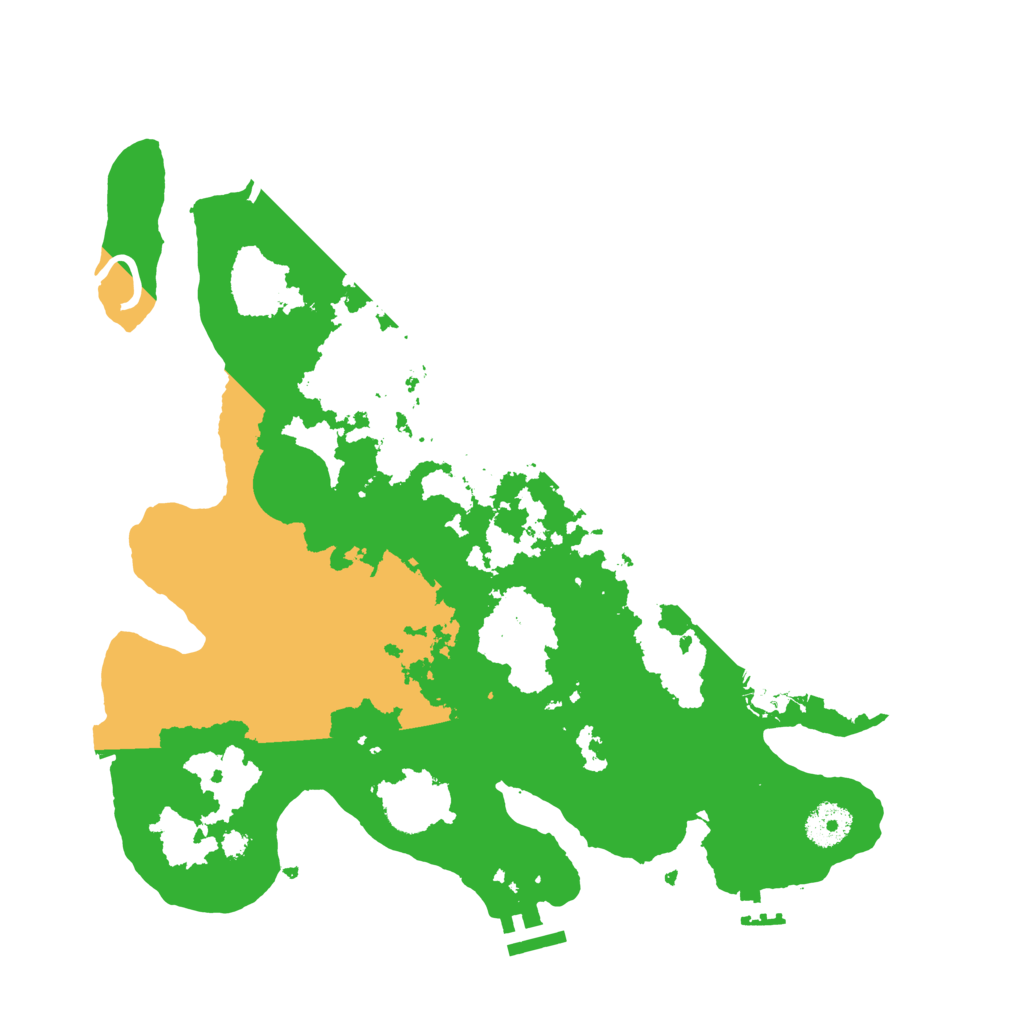 Biome Rust Map: Procedural Map, Size: 3500, Seed: 21223233