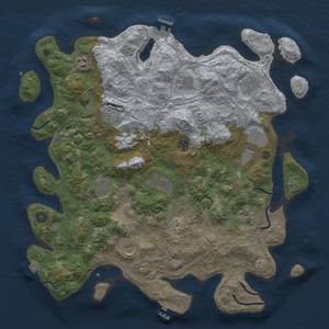 Thumbnail Rust Map: Procedural Map, Size: 4250, Seed: 162935071, 19 Monuments