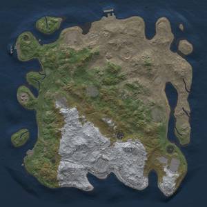 Thumbnail Rust Map: Procedural Map, Size: 4250, Seed: 452934, 19 Monuments