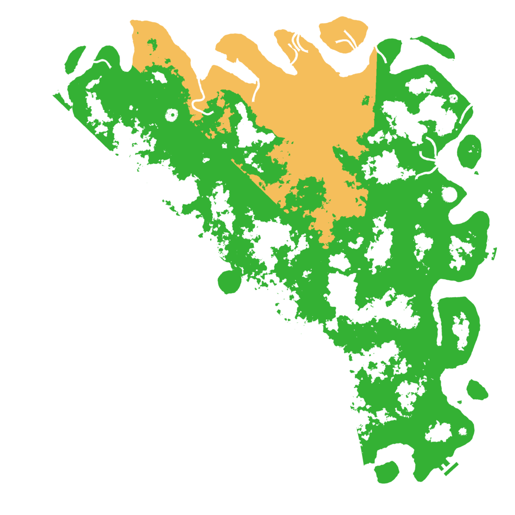 Biome Rust Map: Procedural Map, Size: 6000, Seed: 3847362