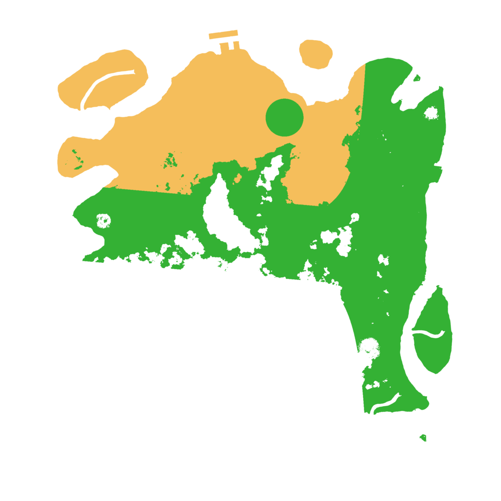 Biome Rust Map: Procedural Map, Size: 3500, Seed: 6072024
