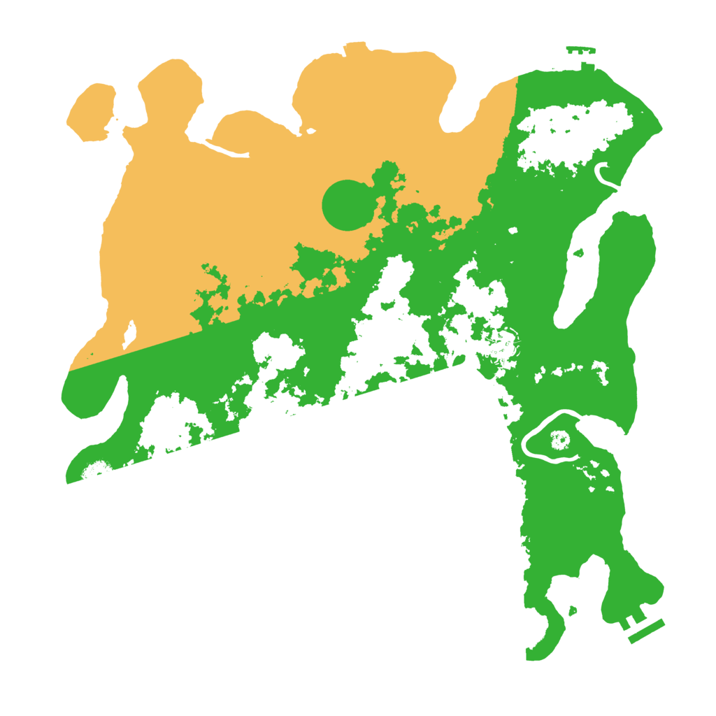 Biome Rust Map: Procedural Map, Size: 3700, Seed: 318777588