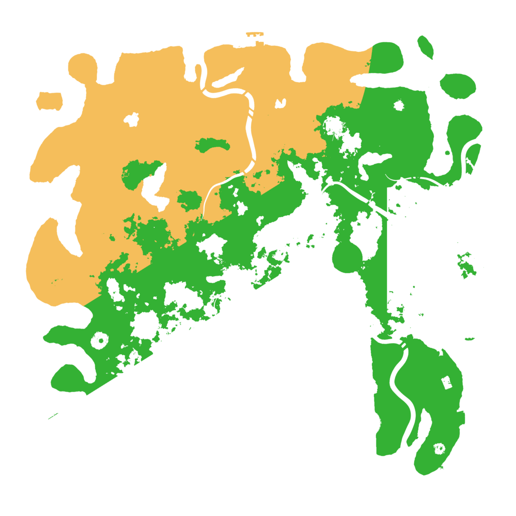 Biome Rust Map: Procedural Map, Size: 4500, Seed: 1582167248