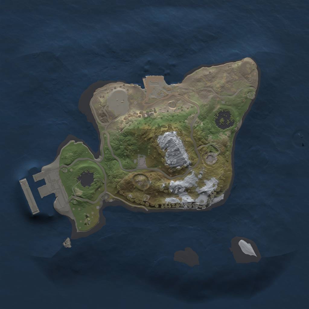 Rust Map: Procedural Map, Size: 1700, Seed: 633950556, 4 Monuments