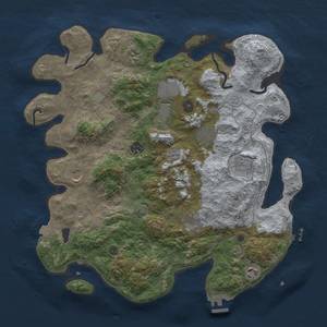 Thumbnail Rust Map: Procedural Map, Size: 4000, Seed: 5009000, 17 Monuments