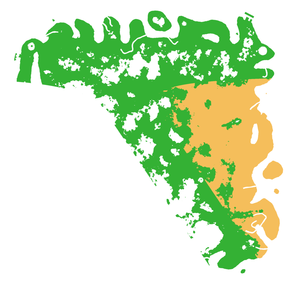 Biome Rust Map: Procedural Map, Size: 6000, Seed: 66808737