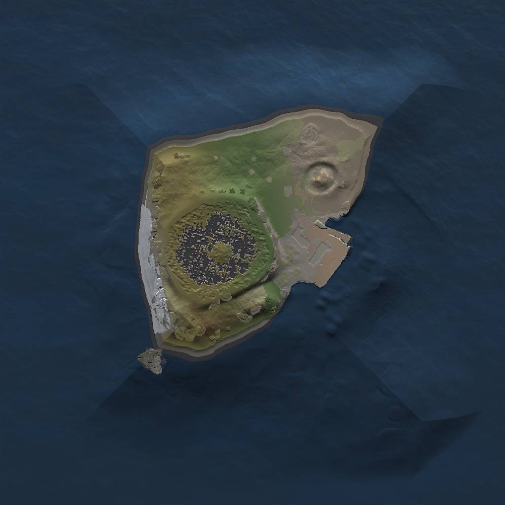 Rust Map: Procedural Map, Size: 1000, Seed: 643337152, 3 Monuments