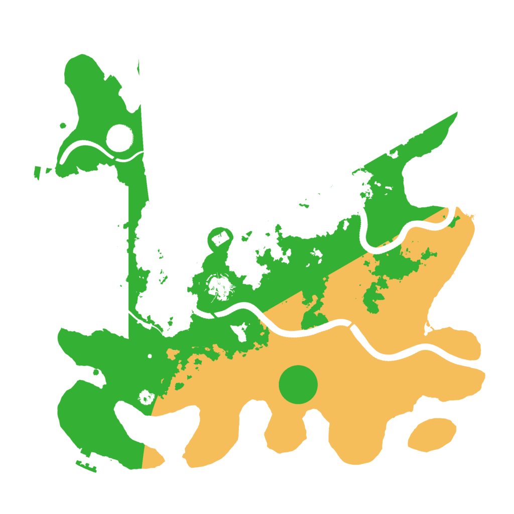 Biome Rust Map: Procedural Map, Size: 3500, Seed: 24570