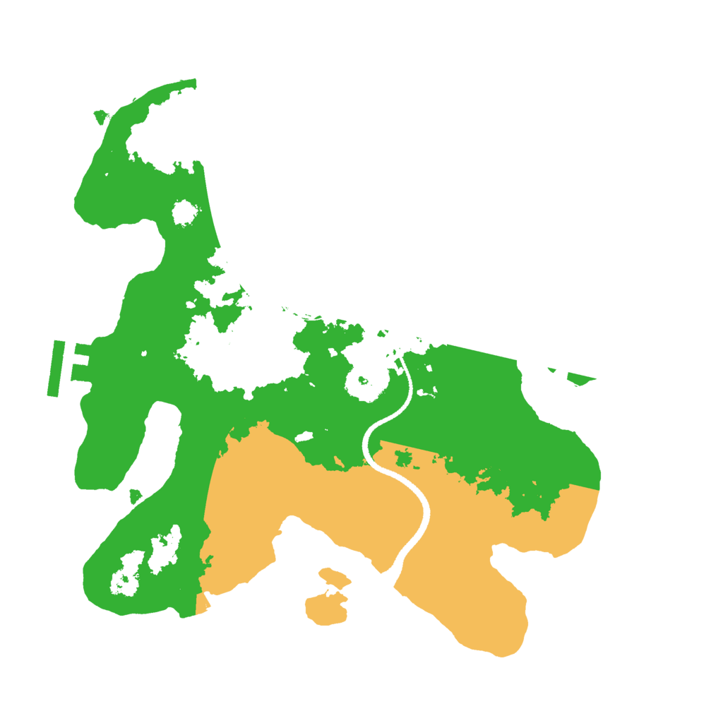 Biome Rust Map: Procedural Map, Size: 2600, Seed: 8129