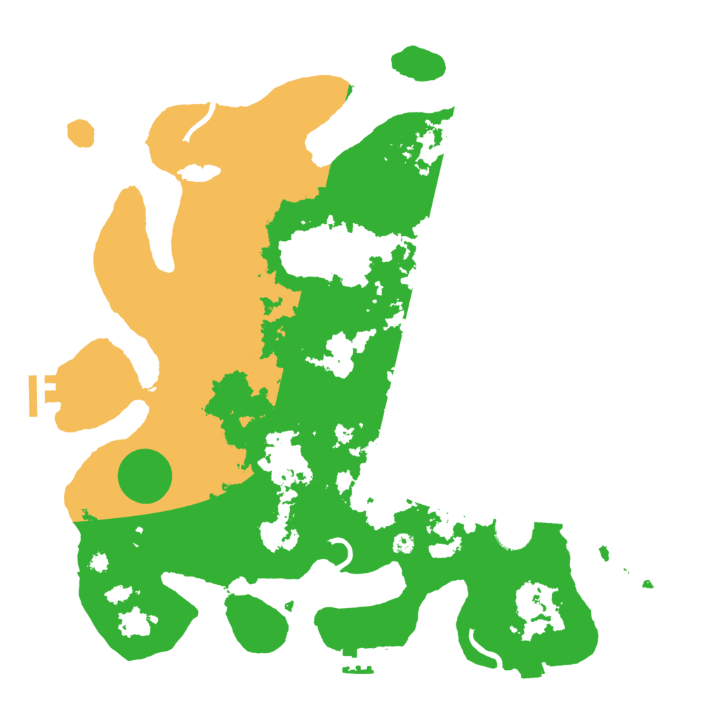 Biome Rust Map: Procedural Map, Size: 3500, Seed: 405575852