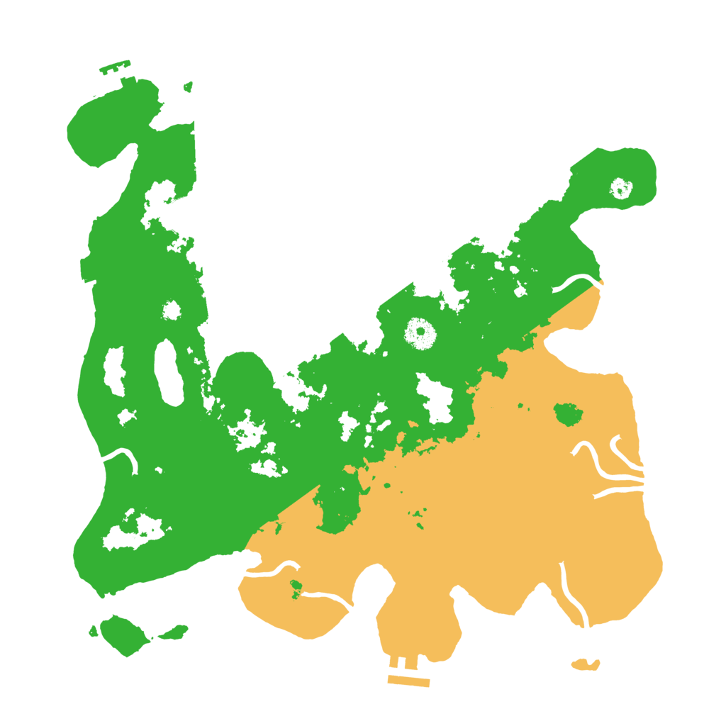 Biome Rust Map: Procedural Map, Size: 3500, Seed: 264887553