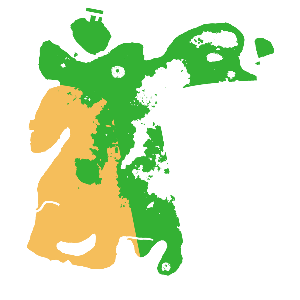 Biome Rust Map: Procedural Map, Size: 3500, Seed: 82813