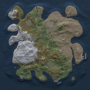 Thumbnail Rust Map: Procedural Map, Size: 3500, Seed: 248047, 15 Monuments