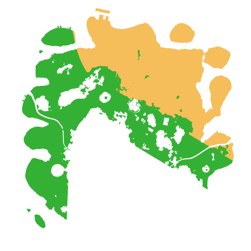 Biome Rust Map: Procedural Map, Size: 3500, Seed: 9180