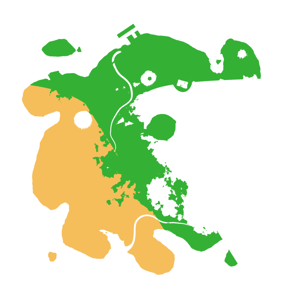 Biome Rust Map: Procedural Map, Size: 3000, Seed: 662888624