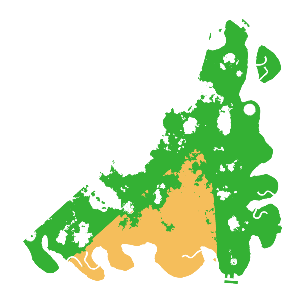 Biome Rust Map: Procedural Map, Size: 4500, Seed: 76340195