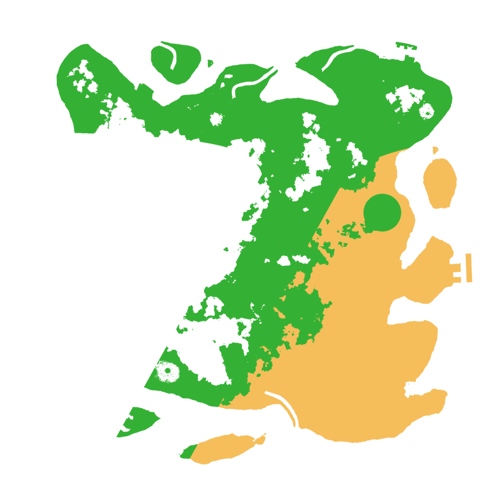 Biome Rust Map: Procedural Map, Size: 3500, Seed: 12388381