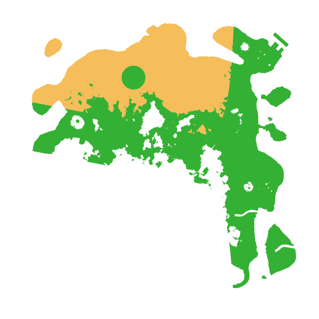 Biome Rust Map: Procedural Map, Size: 3550, Seed: 49177770