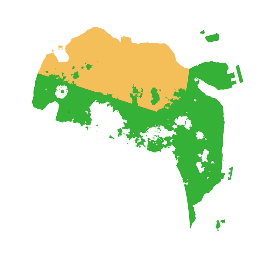 Biome Rust Map: Procedural Map, Size: 3000, Seed: 28065