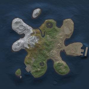 Thumbnail Rust Map: Procedural Map, Size: 2000, Seed: 1421134269, 6 Monuments