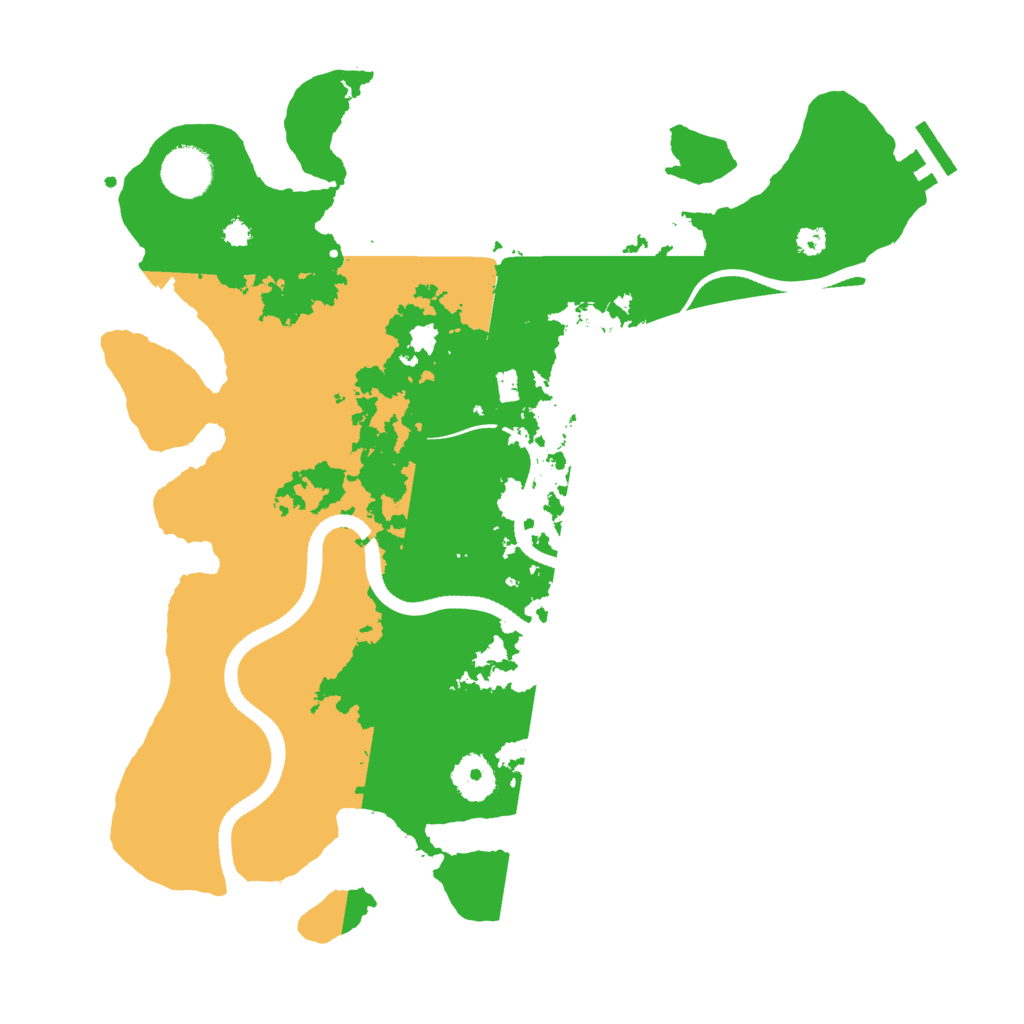 Biome Rust Map: Procedural Map, Size: 3500, Seed: 80871212