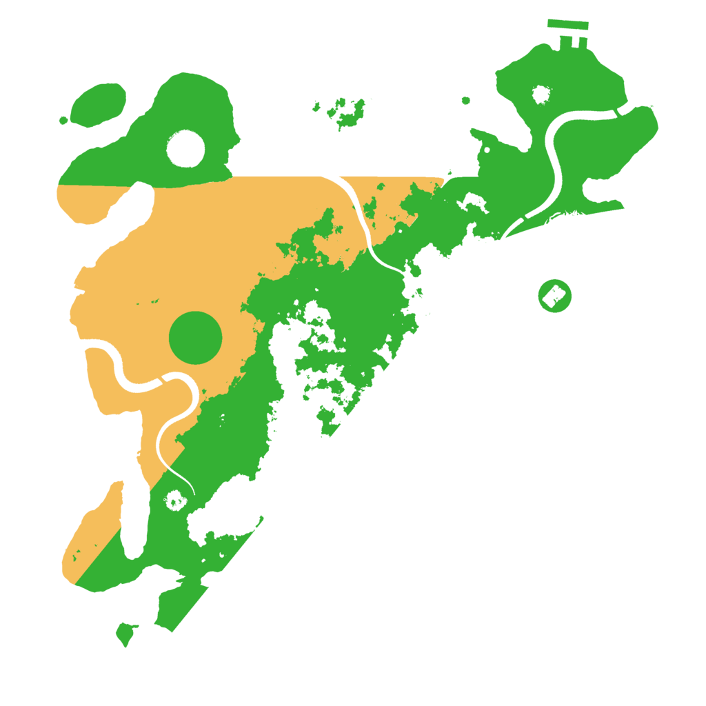 Biome Rust Map: Procedural Map, Size: 3500, Seed: 533275428
