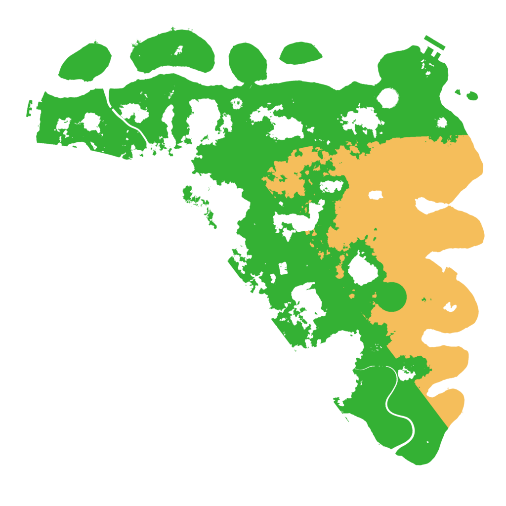 Biome Rust Map: Procedural Map, Size: 4500, Seed: 1057373061