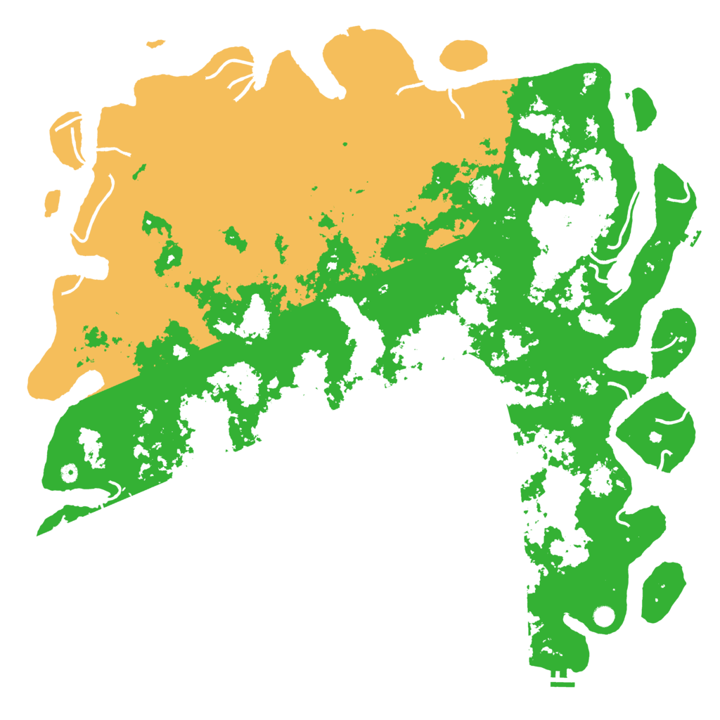 Biome Rust Map: Procedural Map, Size: 6000, Seed: 1220049257