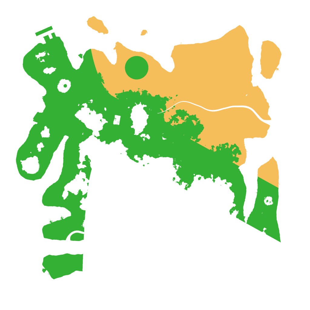 Biome Rust Map: Procedural Map, Size: 3500, Seed: 494193434