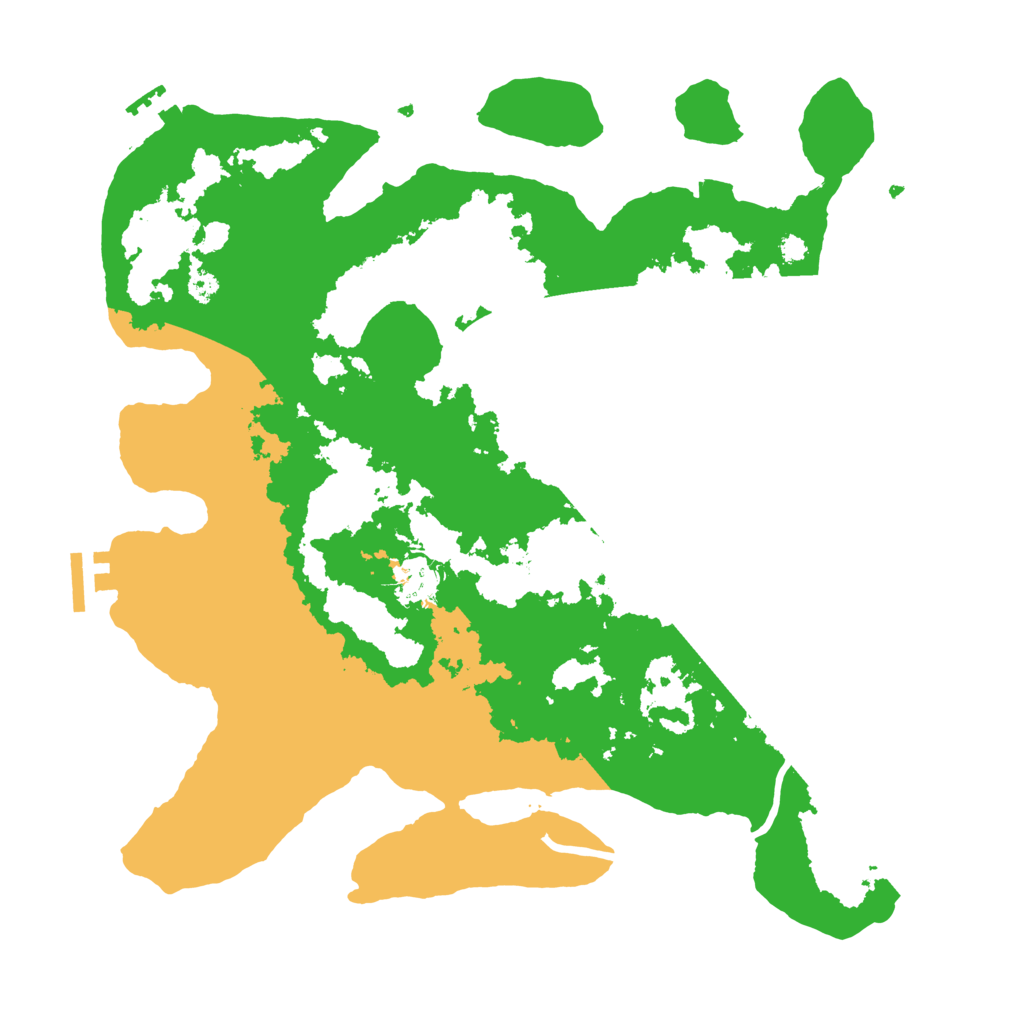 Biome Rust Map: Procedural Map, Size: 3500, Seed: 2758