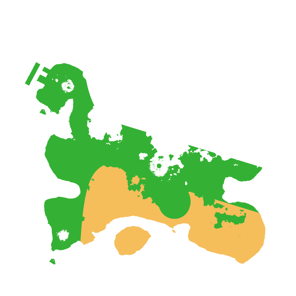 Biome Rust Map: Procedural Map, Size: 2486, Seed: 13825