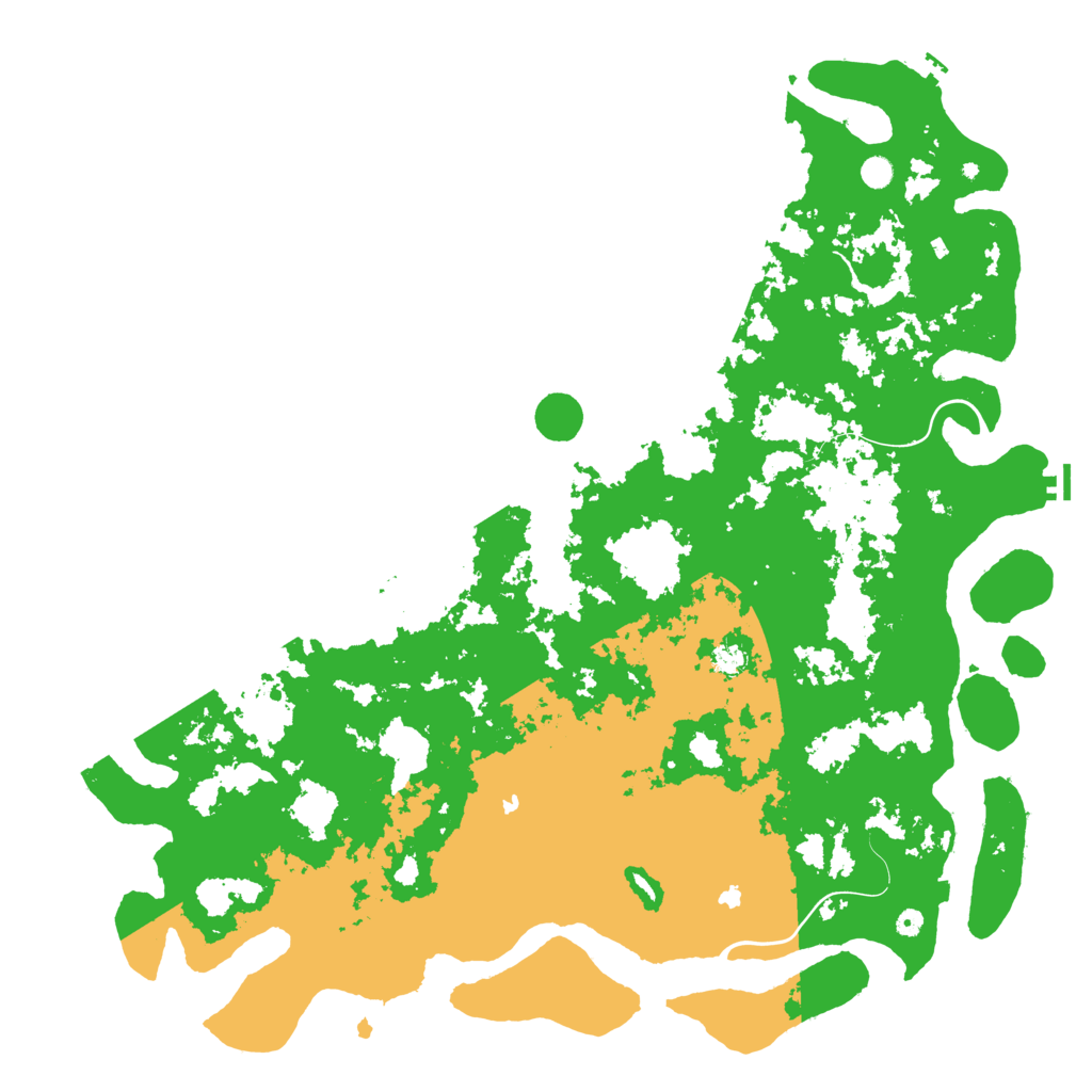 Biome Rust Map: Procedural Map, Size: 6000, Seed: 392781