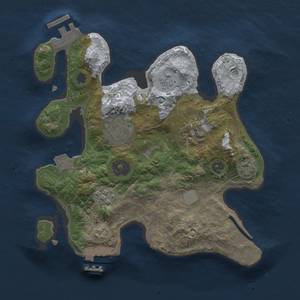 Thumbnail Rust Map: Procedural Map, Size: 2500, Seed: 1246955968, 10 Monuments