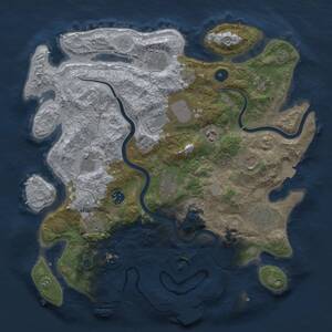 Thumbnail Rust Map: Procedural Map, Size: 3850, Seed: 1443426048, 17 Monuments
