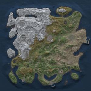 Thumbnail Rust Map: Procedural Map, Size: 3850, Seed: 1443426048, 17 Monuments