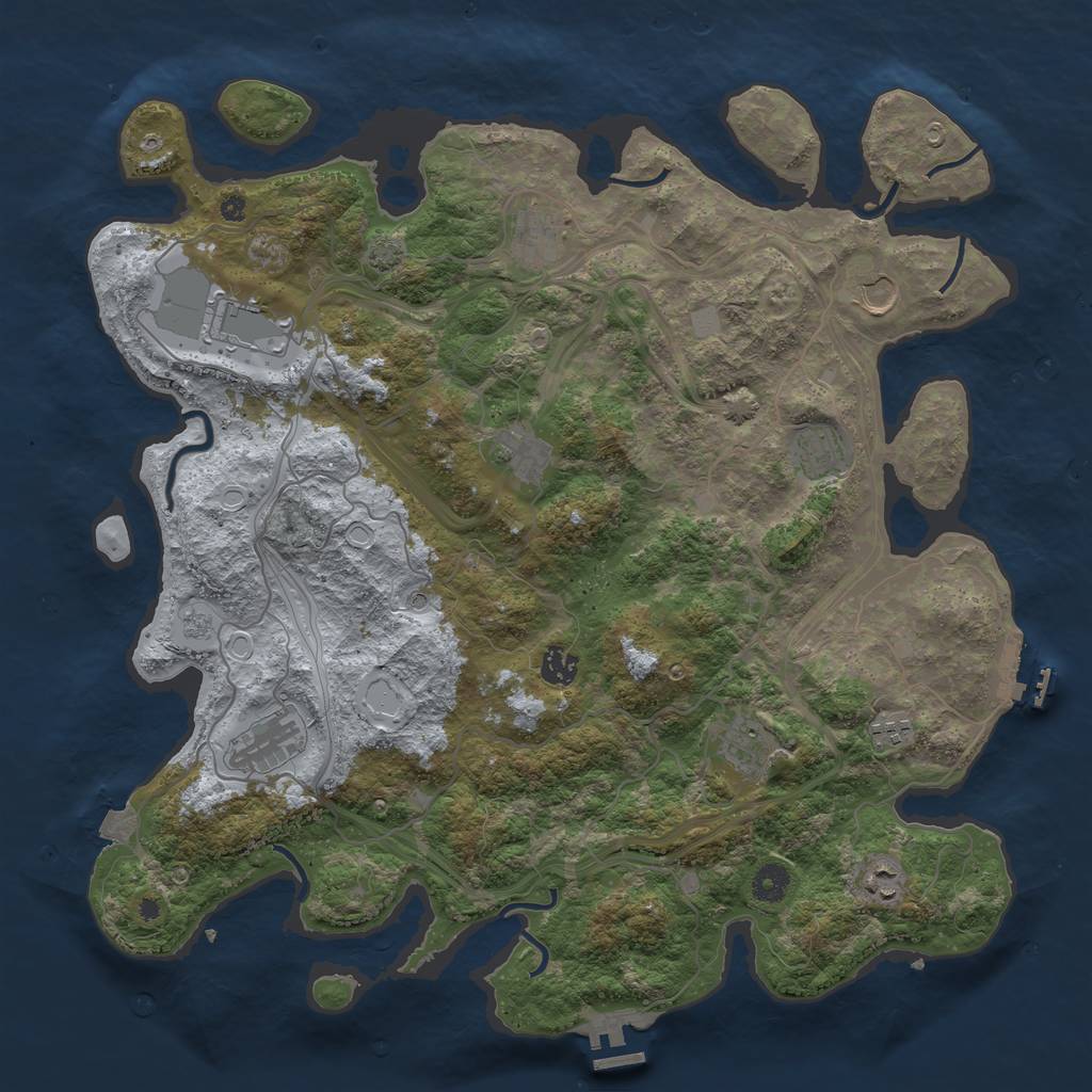 Rust Map: Procedural Map, Size: 4250, Seed: 1756935590, 18 Monuments