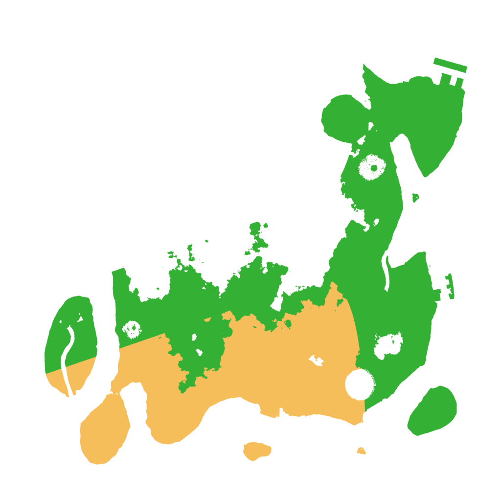 Biome Rust Map: Procedural Map, Size: 3000, Seed: 399609908