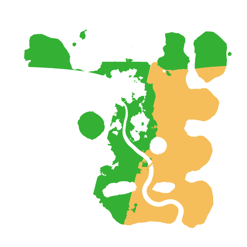 Biome Rust Map: Procedural Map, Size: 2600, Seed: 91300