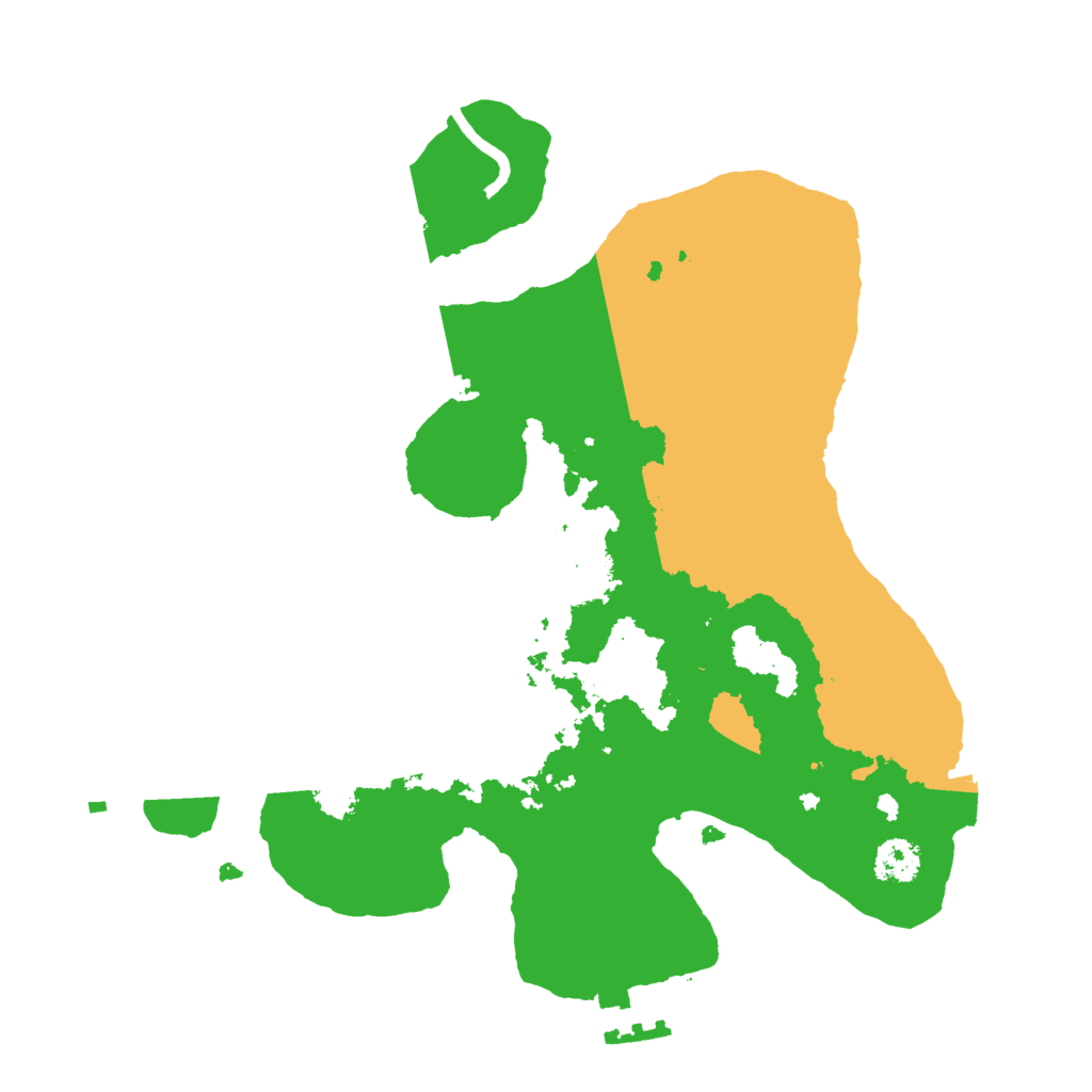 Biome Rust Map: Procedural Map, Size: 2500, Seed: 12245