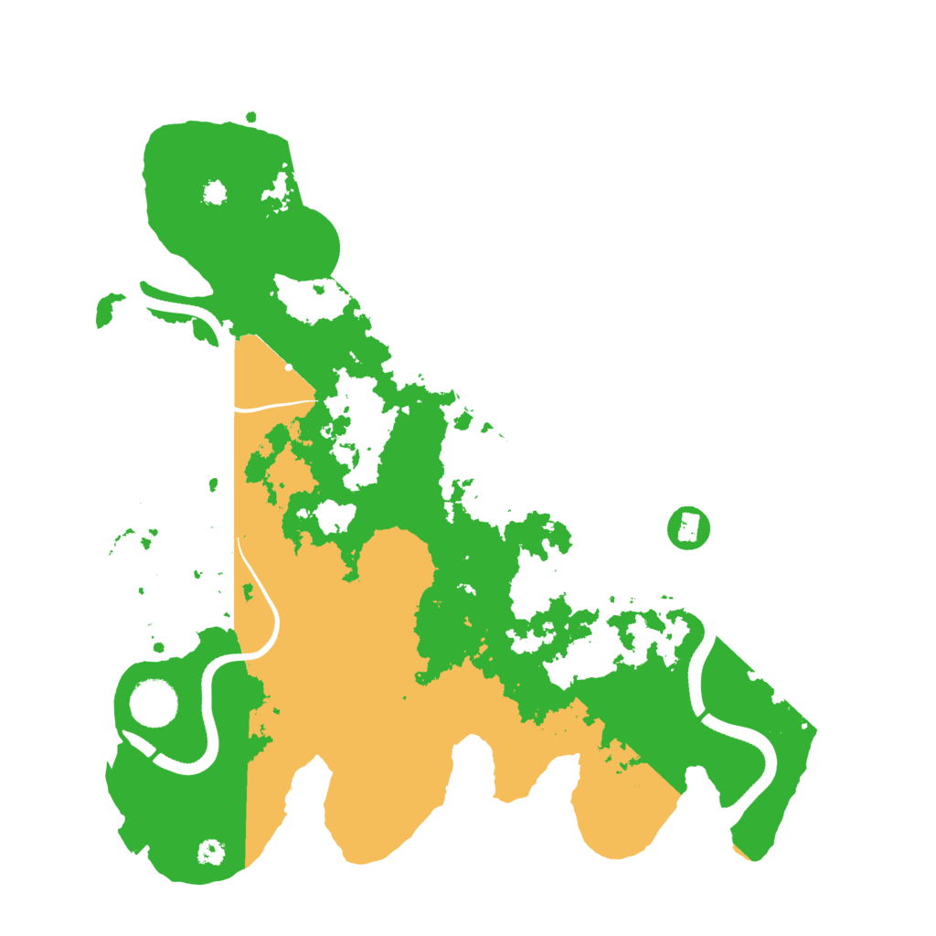 Biome Rust Map: Procedural Map, Size: 3500, Seed: 390527229