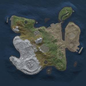 Thumbnail Rust Map: Procedural Map, Size: 2500, Seed: 1151234569, 9 Monuments