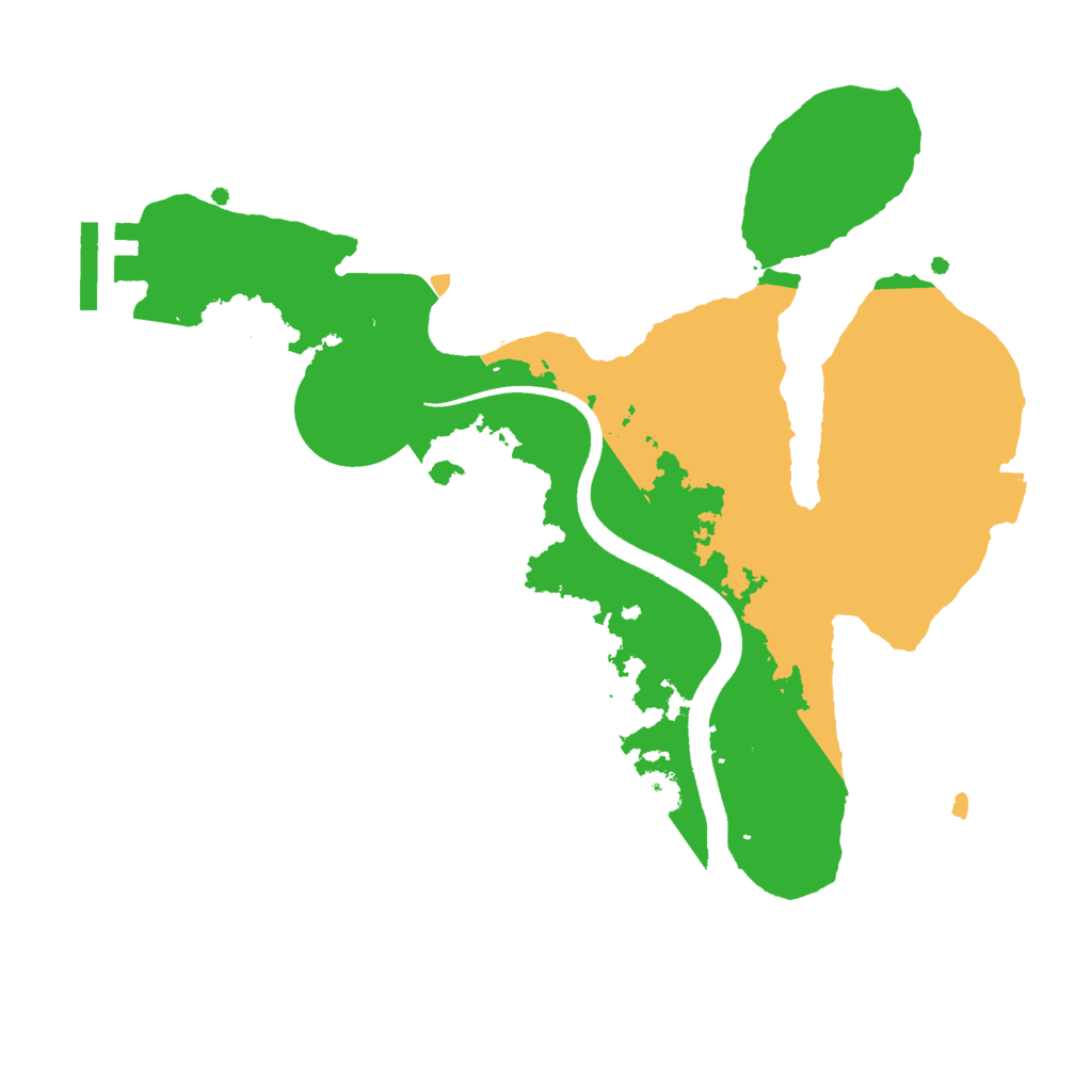 Biome Rust Map: Procedural Map, Size: 2500, Seed: 1151234569